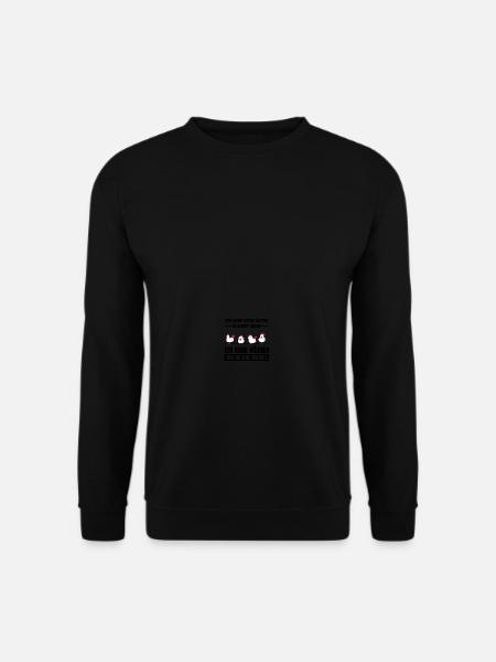 Keine Enten sondern Hühner - Unisex Pullover - Schwarz