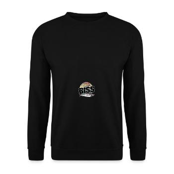 Team Bite Fishing Fishing Accessories Gift - Unisex Sweatshirt - black - Front - Alina (178cm) & Michal (187cm)