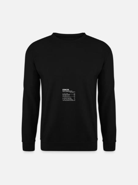 Simon Großer Mann First Name - Unisex Sweatshirt - black