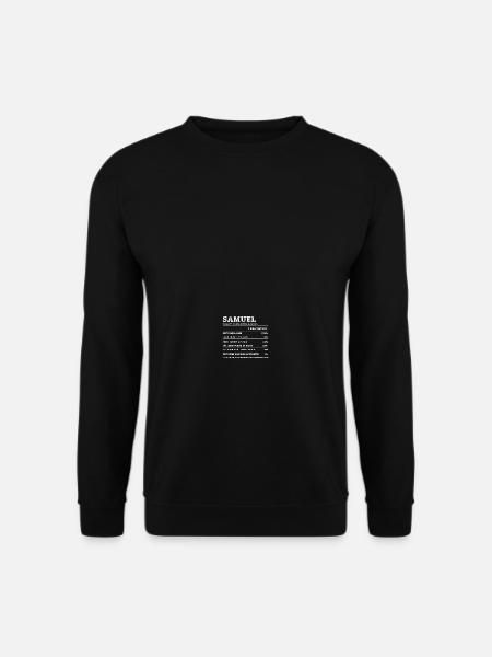 Samuel Großartiger Mann Vorname - Unisex Pullover - Schwarz