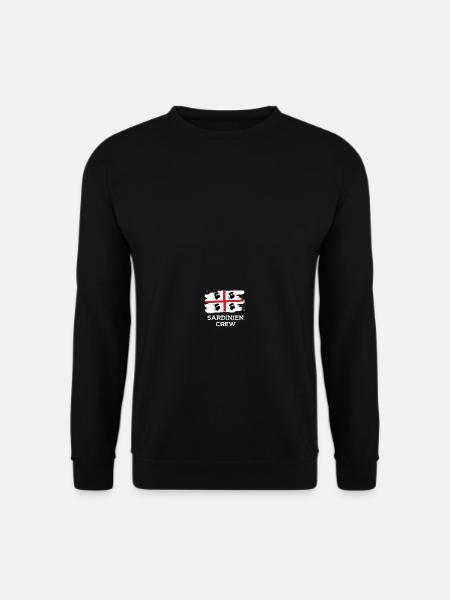Sardinien Crew Fahne Flagge Geschenk - Unisex Pullover - Schwarz