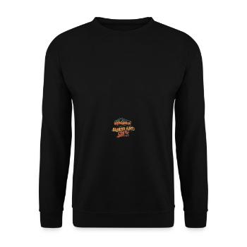 Sauerland Crew Sauerländer Urlaub NRW - Unisex Pullover - Schwarz - Vorne - Alina (178cm) & Michal (187cm)