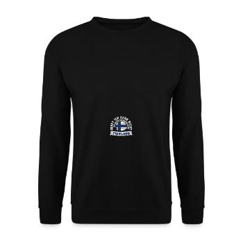 Muss dringend nach Finnland Flagge Urlaub Geschenk - Unisex Pullover - Schwarz - Vorne - Alina (178cm) & Michal (187cm)