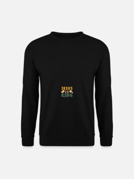 Jésus est le Roi Jésus ist König - Sweat-shirt Unisexe - noir