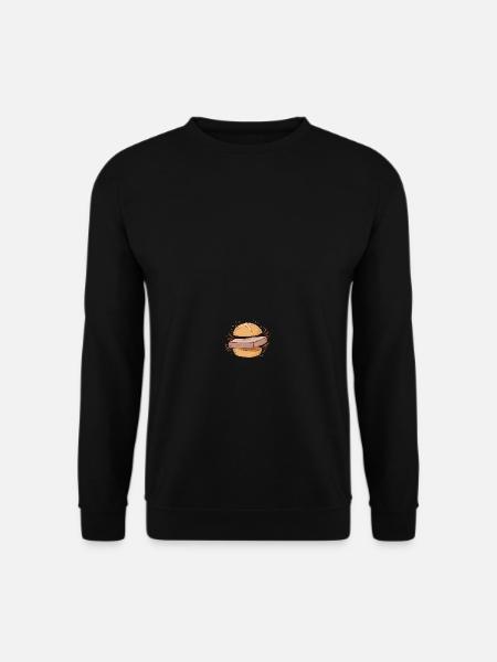 Leberkäse Fleischkäse Brötchen Fan - Unisex Pullover - Schwarz