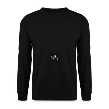 Amsterdam Fleur Vélo Souvenir Hollandais - Sweat-shirt Unisexe - noir - Devant - Alina (178cm) & Michal (187cm)