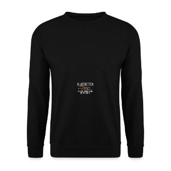 Coole Klarinetten Mama - Unisex Pullover - Schwarz - Vorne - Alina (178cm) & Michal (187cm)