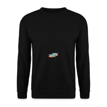Child of God Regenbogen - Unisex Pullover - Schwarz - Vorne - Alina (178cm) & Michal (187cm)