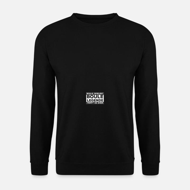 Boule Spieler Boule Legende - Unisex Pullover - Schwarz