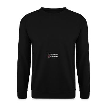 Moin Moin ist Gesabbel Leuchtturm Wellen Meer - Unisex Pullover - Schwarz - Vorne - Alina (178cm) & Michal (187cm)