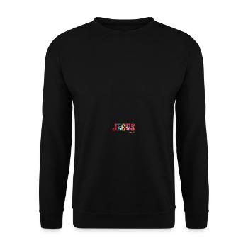 Jesus ist der Weg Kirche Christliches Damen Herren - Unisex Pullover - Schwarz - Vorne - Alina (178cm) & Michal (187cm)