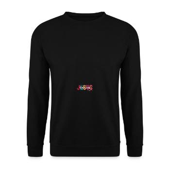 Jesus ist der Weg Kirche Christliches Damen Herren - Unisex Pullover - Schwarz - Vorne - Alina (178cm) & Michal (187cm)
