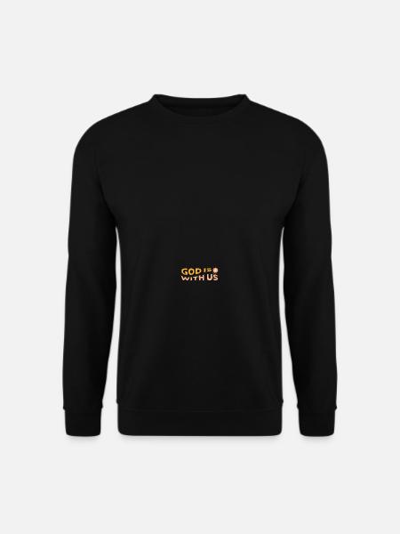 Dieu est fleur avec nous - Sweat-shirt Unisexe - noir