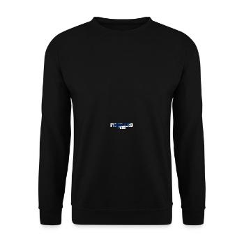 Finnland Crew Flagge Urlaub Geschenk - Unisex Pullover - Schwarz - Vorne - Alina (178cm) & Michal (187cm)