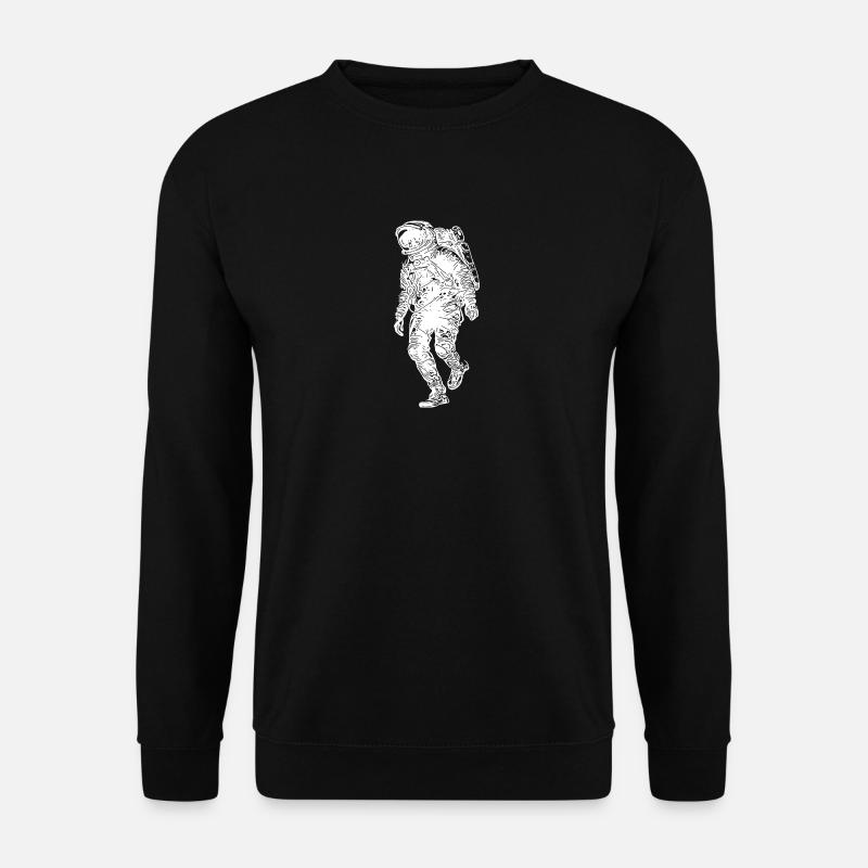 Tattoo Style Astronaut with Equipment - Unisex Sweatshirt - black