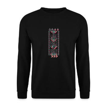 Ich bin wie ein Zug,schnell,groß unaufhaltsam-SEX - Unisex Pullover - Schwarz - Vorne - Alina (178cm) & Michal (187cm)