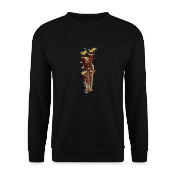 Sarracenia Flava Rote fleischfressende Pflanzen - Unisex Pullover - Schwarz - Vorne - Alina (178cm) & Michal (187cm)