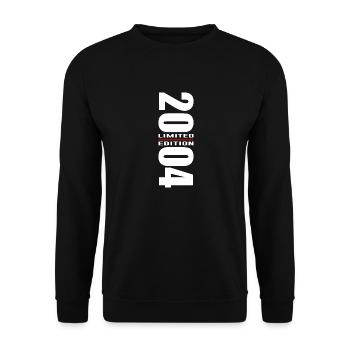 18th birthday Young girls 18 years Birthday - Unisex Sweatshirt - black - Front - Alina (178cm) & Michal (187cm)