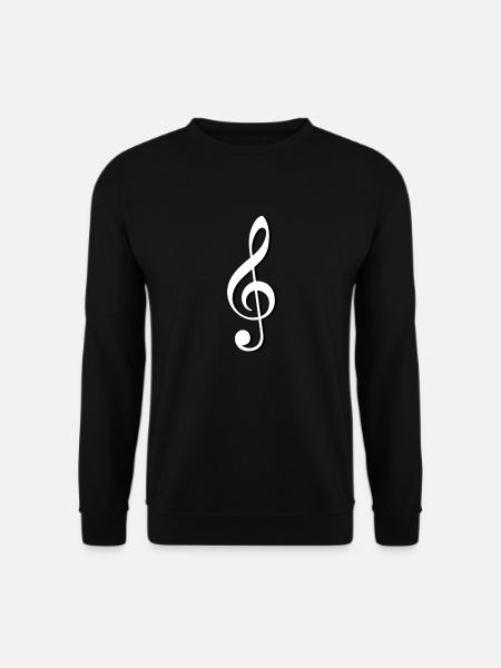 Notenschlüssel | Musik | Klang - Unisex Pullover - Schwarz