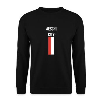 Aeschi City - Unisex Sweatshirt - black - Front - Alina (178cm) & Michal (187cm)
