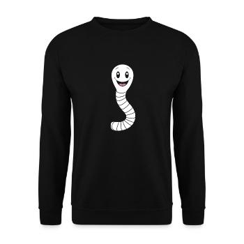 Regenwurm - Unisex Pullover - Schwarz - Vorne - Alina (178cm) & Michal (187cm)