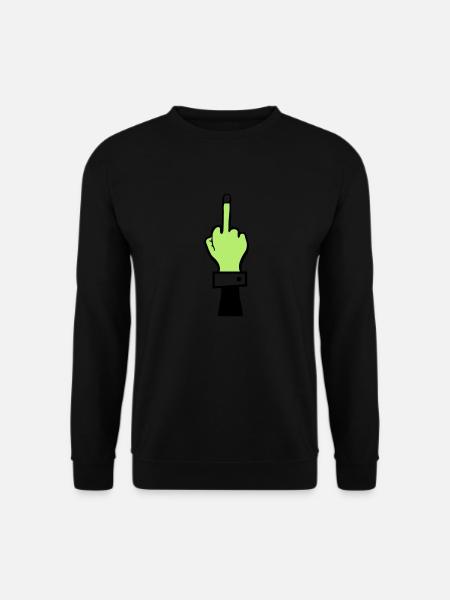 Zombie Hand Middle Finger - Unisex Sweatshirt - black