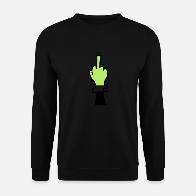 Zombie Hand Middle Finger - Unisex Sweatshirt - black