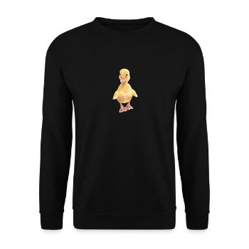 Chick - Unisex Sweatshirt - black - Front - Alina (178cm) & Michal (187cm)