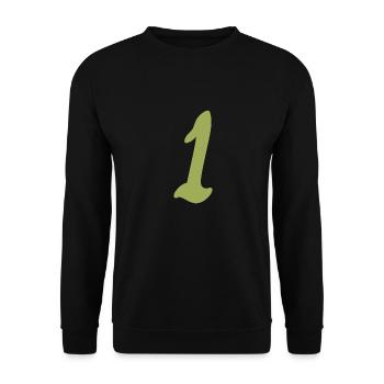 1 - Unisex Pullover - Schwarz - Vorne - Alina (178cm) & Michal (187cm)