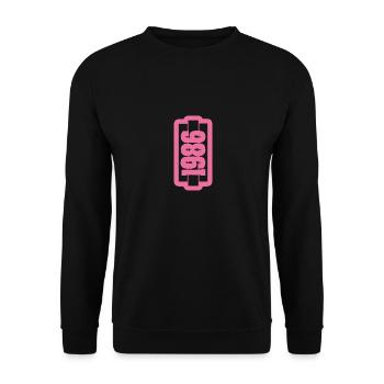 1986 - Unisex Sweatshirt - black - Front - Alina (178cm) & Michal (187cm)