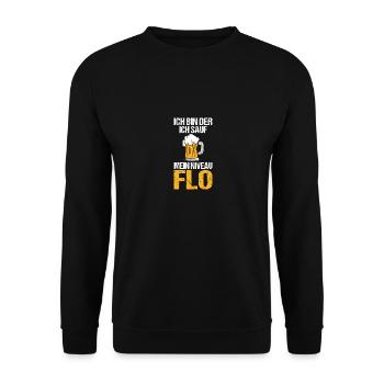 Bière Amateurs de bière Boire Célébrer Florian - Sweat-shirt Unisexe - noir - Devant - Alina (178cm) & Michal (187cm)
