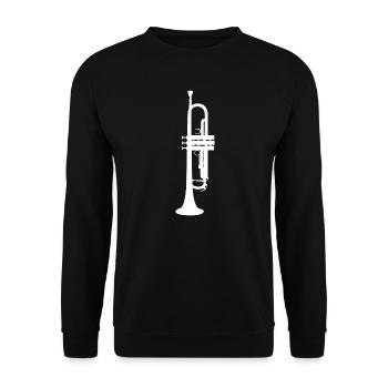 Trompete Trumpet Herren Trumpet Player Damen - Unisex Pullover - Schwarz - Vorne - Alina (178cm) & Michal (187cm)