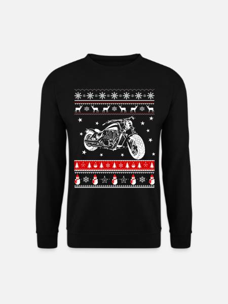 Chopper und Weihnachten - Unisex Pullover - Schwarz