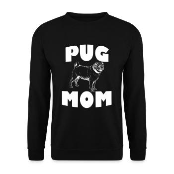Carlin maman - Sweat-shirt Unisexe - noir - Devant - Alina (178cm) & Michal (187cm)