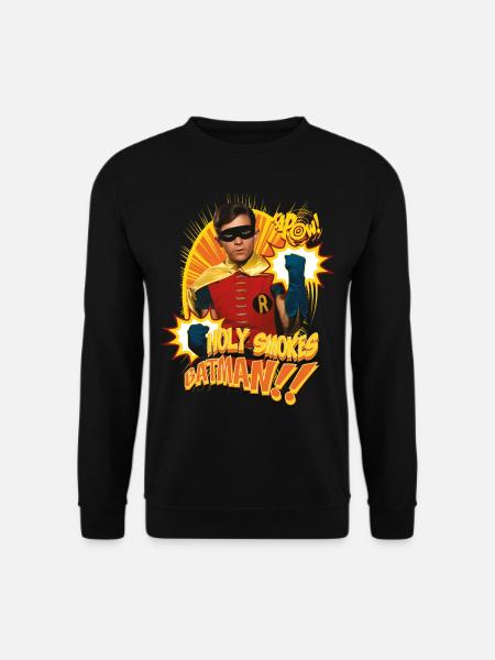 DC Comics Batman Robin Holy Smokes Quote - Unisex Sweatshirt - black
