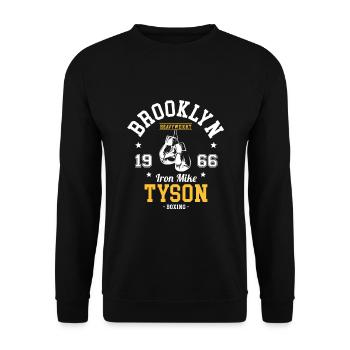 Iron Mike Tyson - Unisex Sweatshirt - black - Front - Alina (178cm) & Michal (187cm)