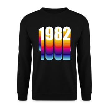 1982 Geburtstagsfeiergeschenk Made In 1982 - Sweat-shirt Unisexe - noir - Devant - Alina (178cm) & Michal (187cm)