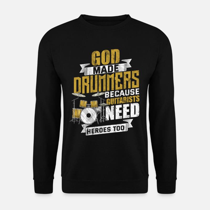 Drums drummer drumsticks drum - Unisex Sweatshirt - black