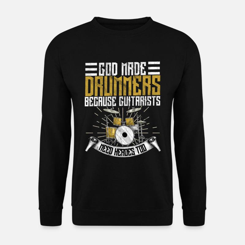 Schlagzeug - Unisex Pullover - Schwarz