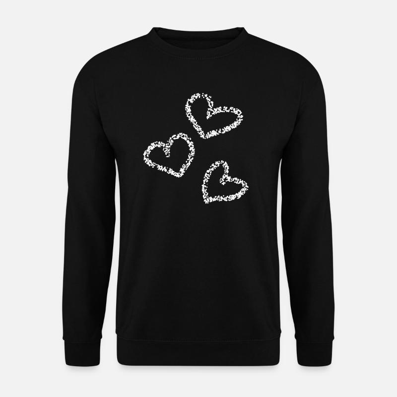Heart Heart - Unisex Sweatshirt - black