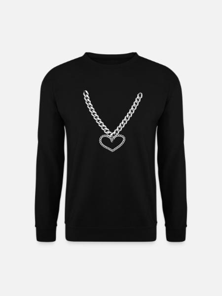 Heart Chain - Unisex Sweatshirt - black