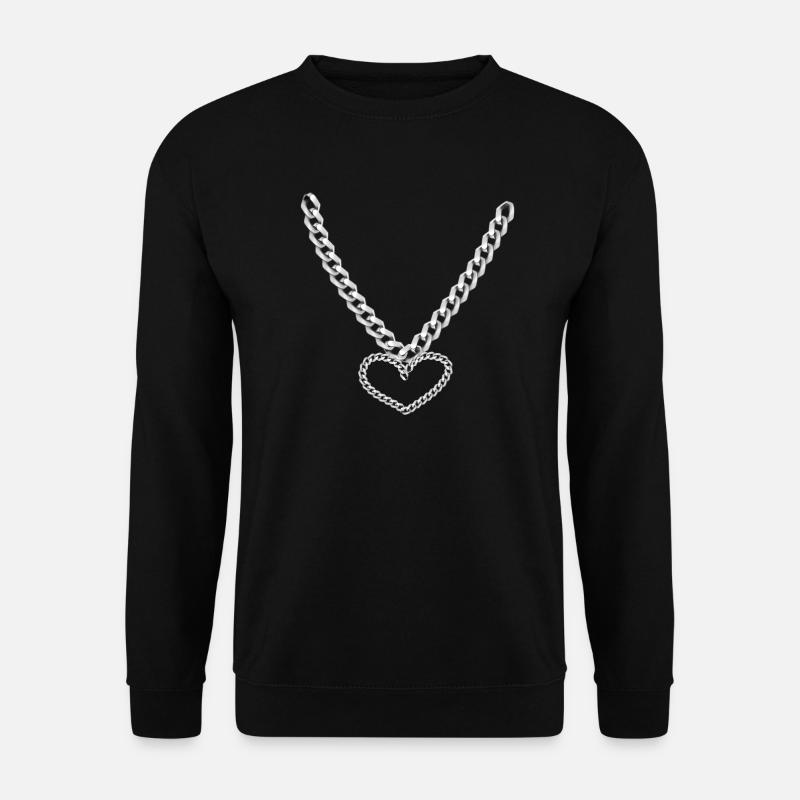 Heart Chain - Unisex Sweatshirt - black