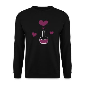 Chemie Kolben - Unisex Pullover - Schwarz - Vorne - Alina (178cm) & Michal (187cm)