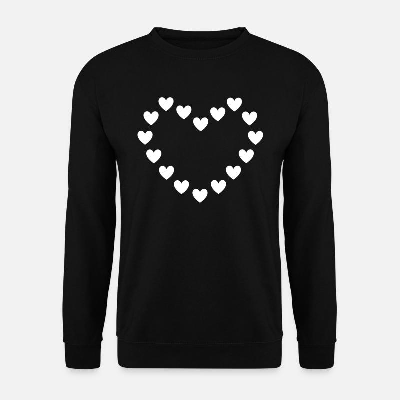 Herzen Herz - Unisex Pullover - Schwarz