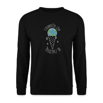 Climate protection earth - Unisex Sweatshirt - black - Front - Alina (178cm) & Michal (187cm)