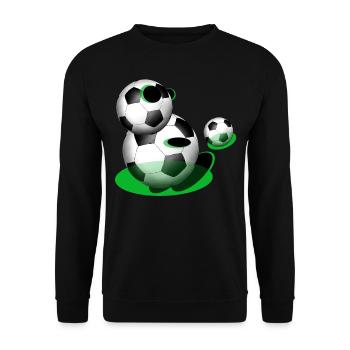 Footballeurs Footballeurs - Sweat-shirt Unisexe - noir - Devant - Alina (178cm) & Michal (187cm)