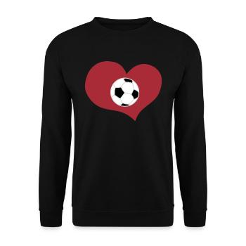 Sport Fußball - Unisex Pullover - Schwarz - Vorne - Alina (178cm) & Michal (187cm)