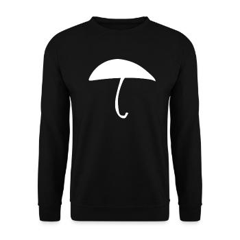 Umbrella Rain - Unisex Sweatshirt - black - Front - Alina (178cm) & Michal (187cm)