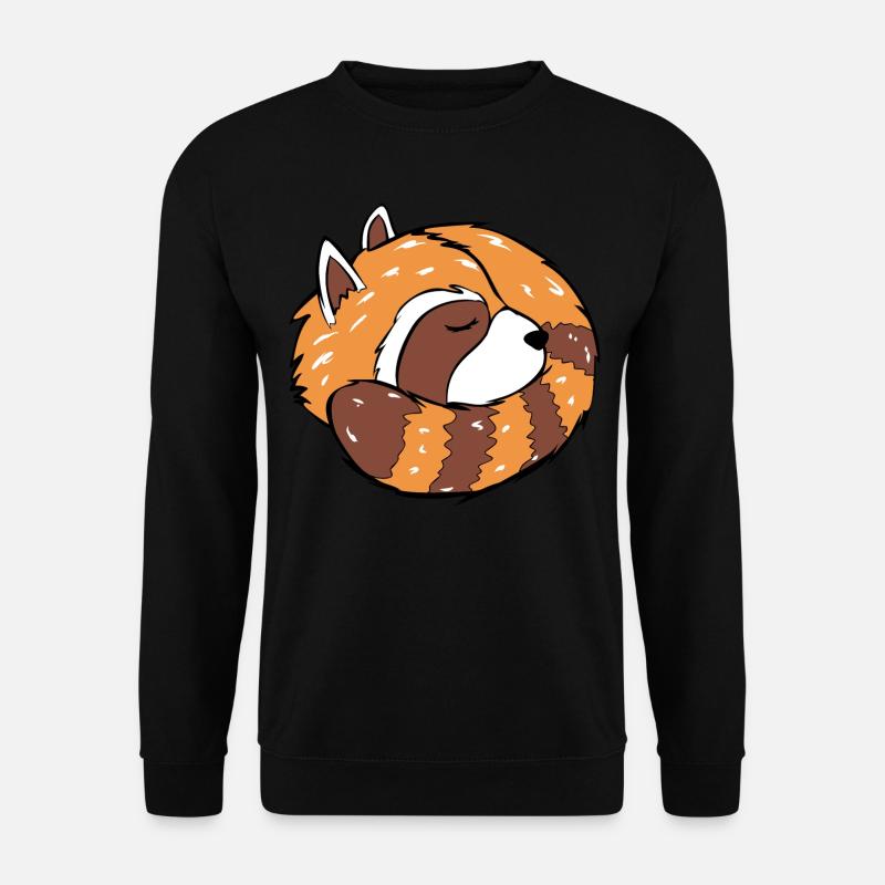 Red Sleepy Panda Chill Out Relax - Unisex Sweatshirt - black