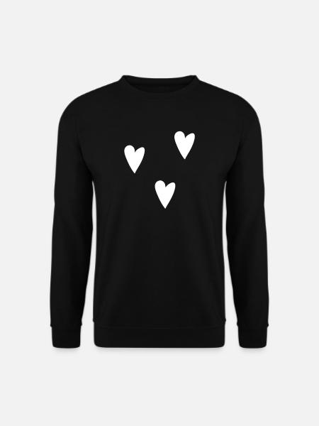herzen Herz - Unisex Pullover - Schwarz